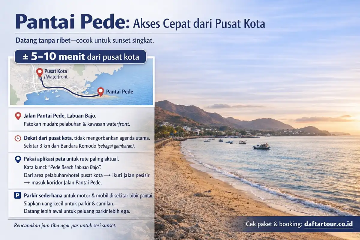 Akses Pantai Pede