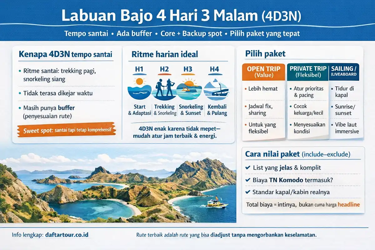 wisata labuan bajo 4 hari 3 malam