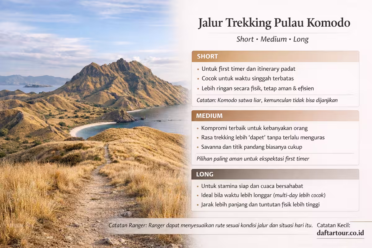 jalur treking Pulau Komodo