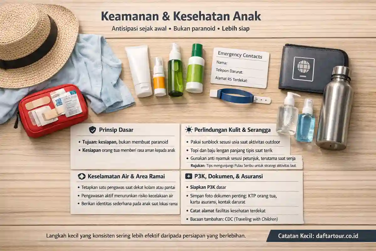 Liburan Keluarga Bawa Anak penanganan ke amanan