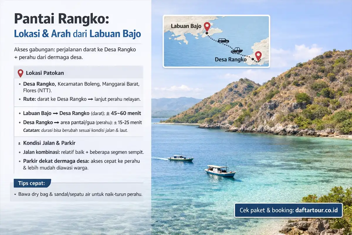Lokasi Pantai Rangko