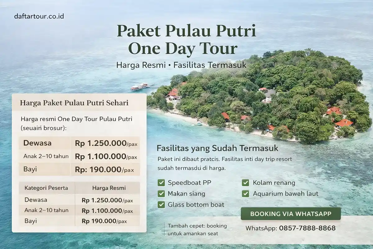 paket pulau putri one day
