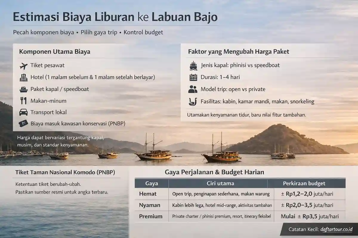 Wisata Labuan Bajo perkiraan Biaya