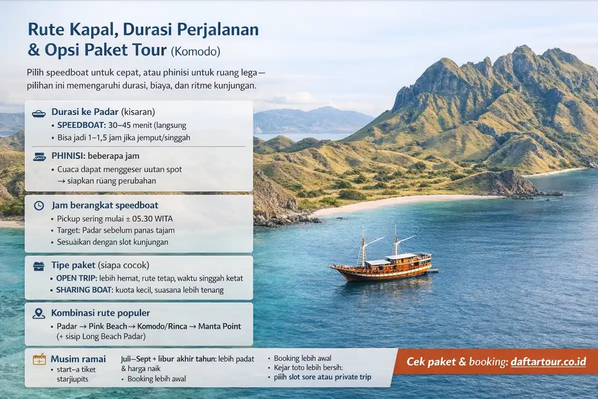 Rute Kapal Durasi Long Beach Padar