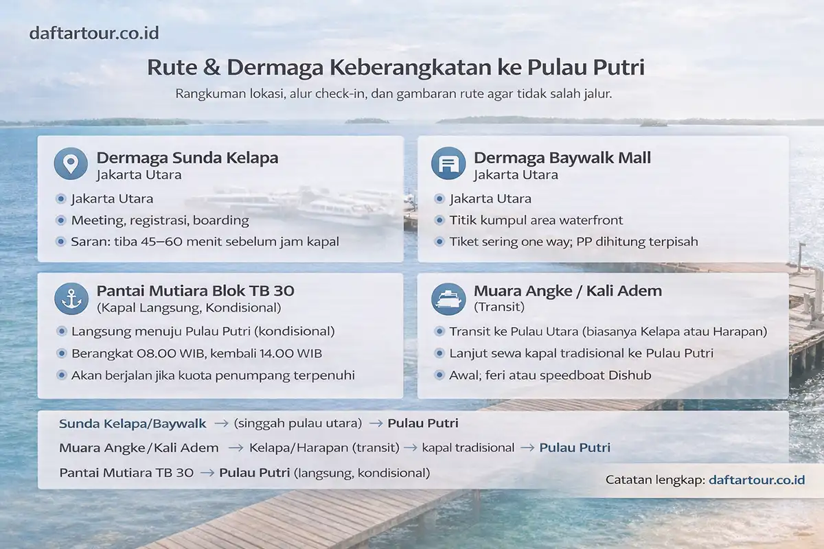 Rute kapal ke pulau putri