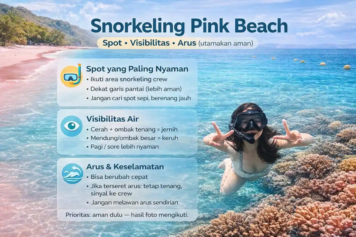 Snorkeling di Pink Beach