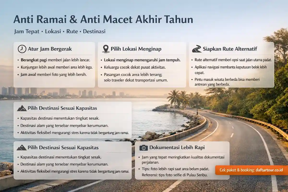 Strategi menghindari keramaian dan macet saat akhir tahun