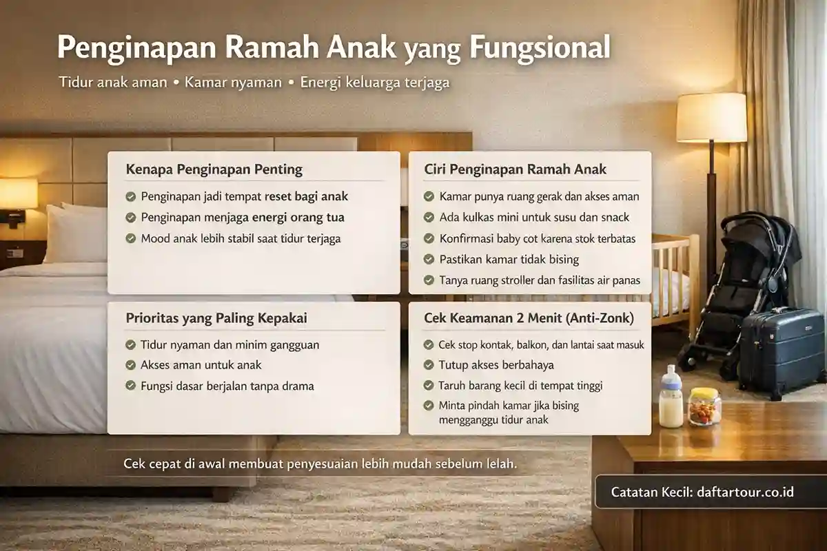 Liburan Keluarga Bawa Anak mencari penginapan terbaik