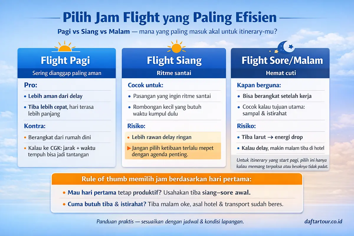 Tips Memilih Jam Flight Paling Efisien cara ke labuan Bajo dari Jakarta