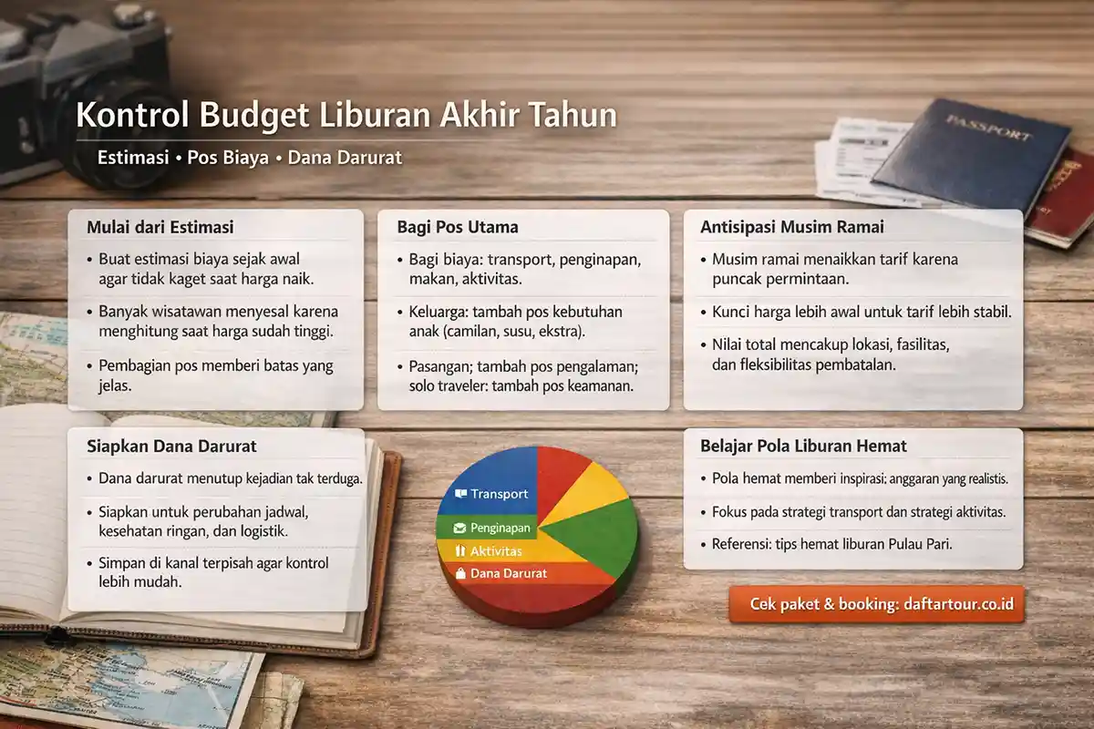 Estimasi biaya dan kontrol anggaran liburan akhir tahun