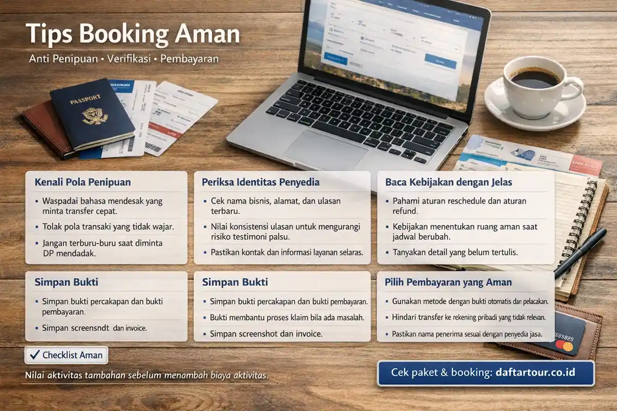 Tips booking aman dan strategi anti penipuan saat akhir tahun