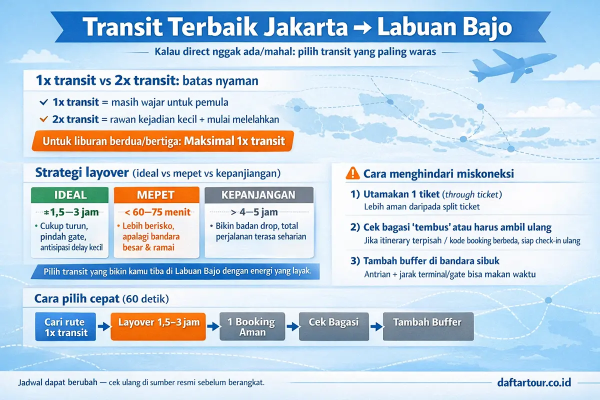Transit Terbaik ke Labuan Bajo nusa tenggara Timur dari Jakarta