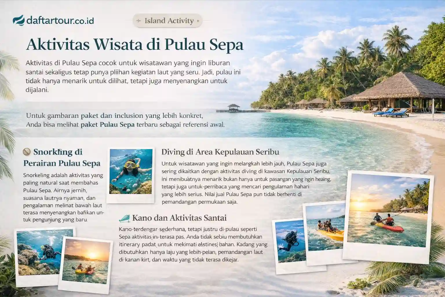 aktivitas pulau sepa
