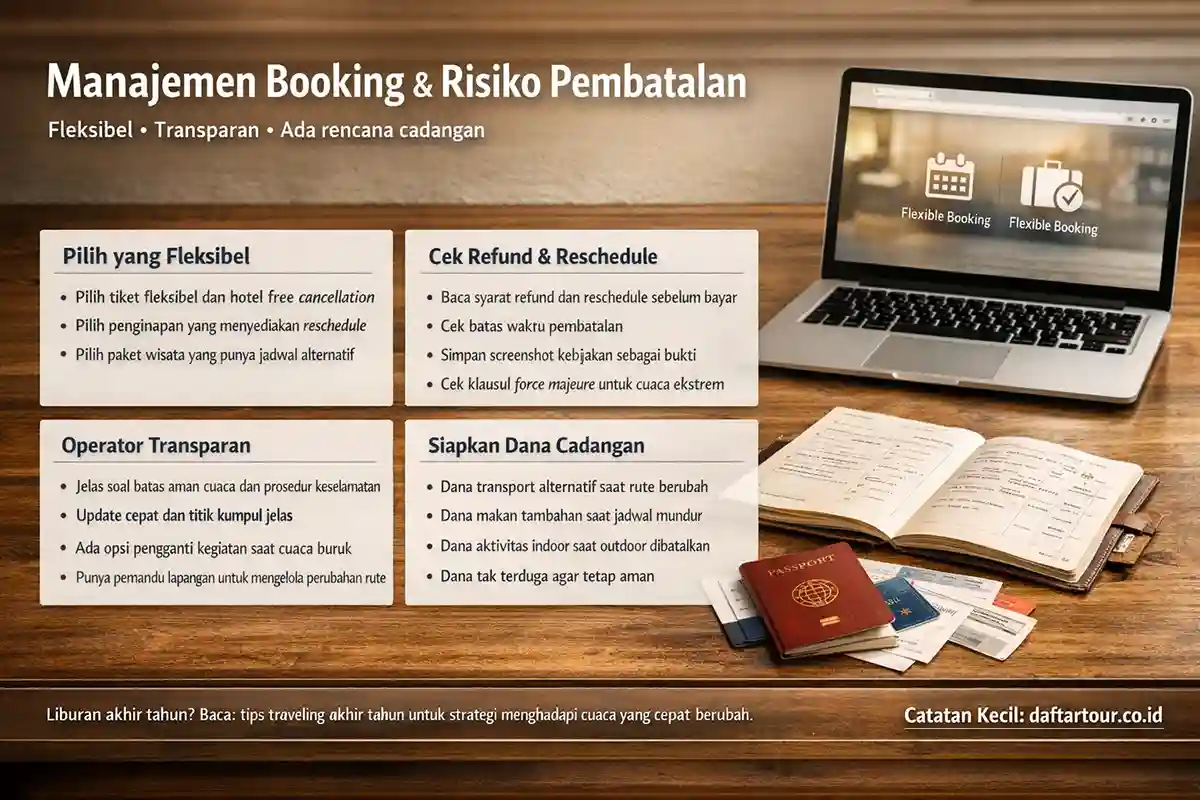 resiko boking Wisata Saat Musim Hujan